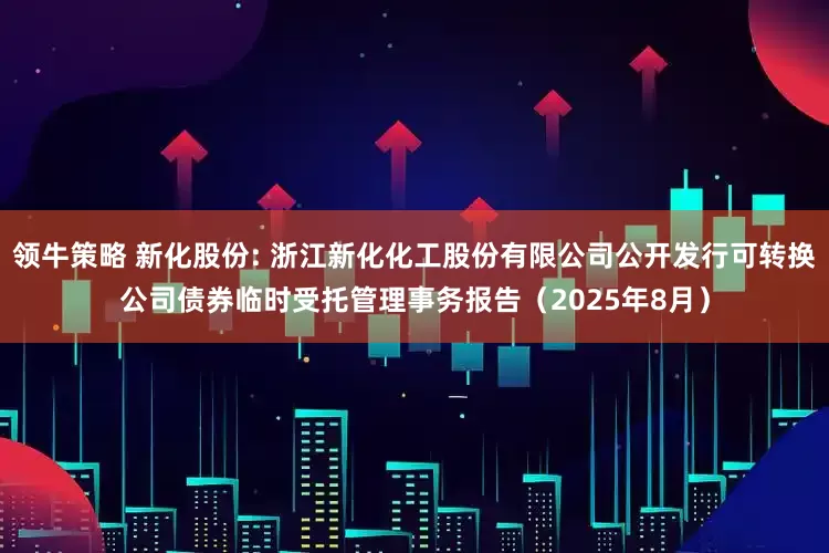领牛策略 新化股份: 浙江新化化工股份有限公司公开发行可转换公司债券临时受托管理事务报告（2025年8月）